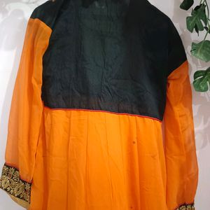 Orange Anarkali 💥 Accepting Coins Too