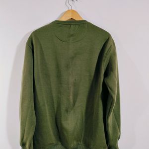 Olive Green Casual Sweatshirt (Men's)