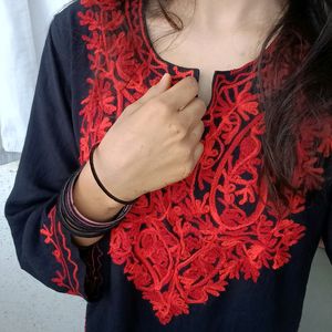 Kashmiri Embroidery Kurti❤️✨