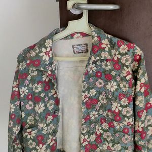 Denim Jacket - Floral Print