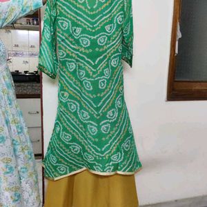 Mehendi Bandhej Dress