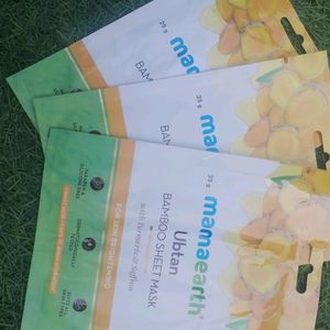 Mamaerth Ubtan Sheet Mask Pack Of 3