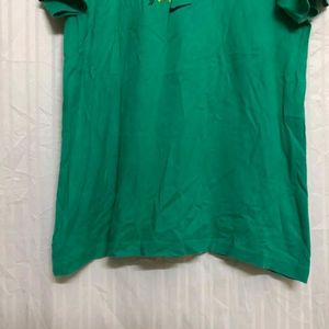 Nike Sea Green Cotton T Shirt