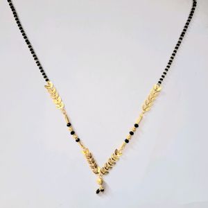 Stylish Pendant Necklace Black Beads Mangalsutra