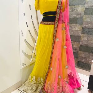 Lemon Yellow Lehenga