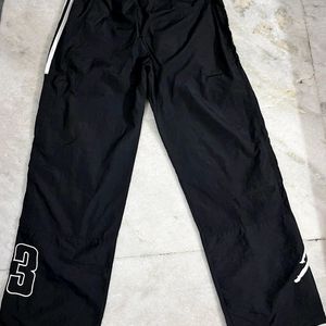 AIR JORDAN BLACK STRAIGHT FIT TRACK PANTS