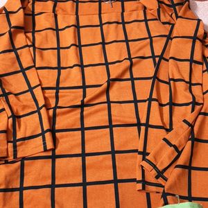 Beautiful Check Printed Top For Women