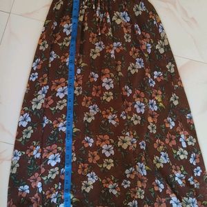 Floral Printed A- line Skirt