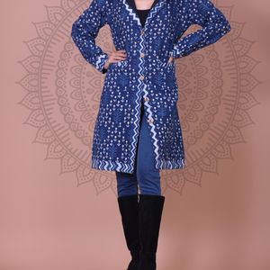 Block Printed Cotton 2- Layer Winter Jacket