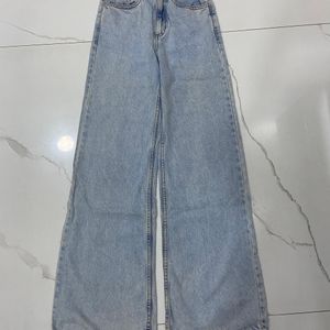 Wide Leg High Rise Jeans