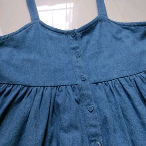 Denim Dungaree Frock