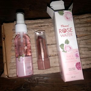 New Rose Water And Lipstic Or Free Gift