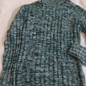 High Neck Green Winter Sweater/Top