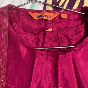 Magenta Layered Kurta