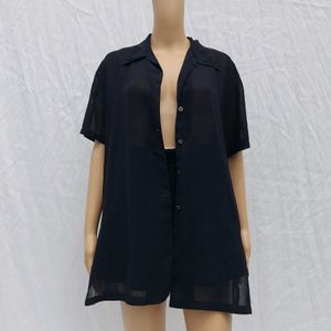 Chiffon Black Top