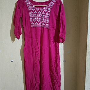 Pink Kurta For Women