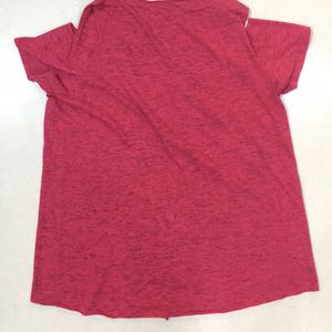 Magenta Pink Off Shoulder T-shirt