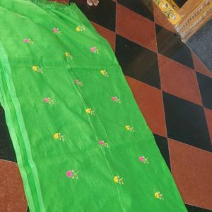 Green Used Saree I