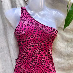 I. SEXY PINK CHEETAH PRINT LONG BODYCON