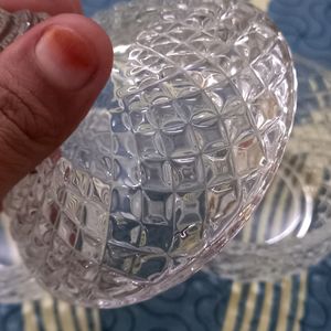 Crystal Diamond Glass Multi-PurposeTable Jar