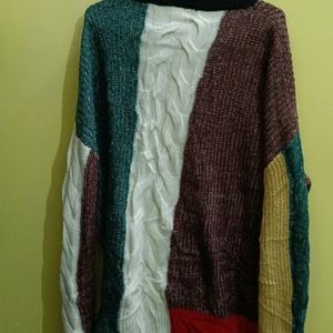 Woolen Multi colour Top