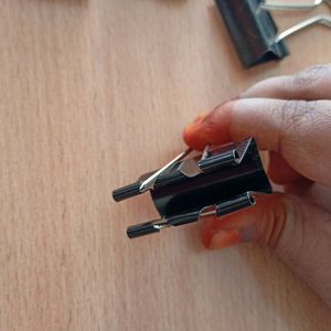 Black Paper Binder Clips