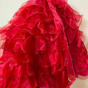 Kids Heavy Flairy Red Dress