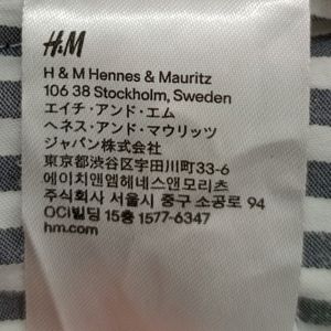 H&M Black & White Formal Shirt For Women's