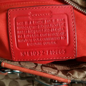 Coach Canvas and Leather Hampton Tote Bag