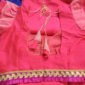 New Party' Wear Saree With Desiner Blouse