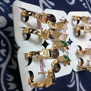 6pair Multi Colour Earring 40Rs Discount