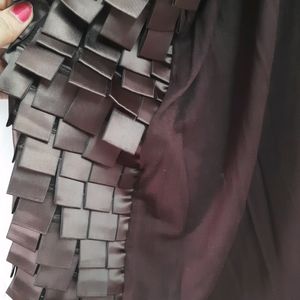 Stunning Chocolaty Short Stretchable Dress