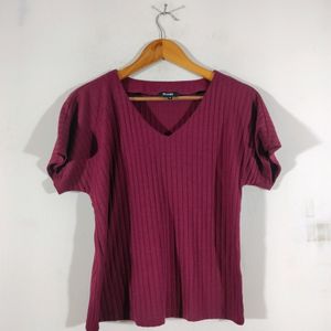 Maroon Casual Top (Women's)