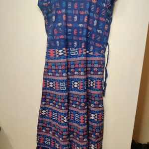 Navi Blue A Line Kurta