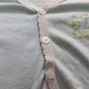 Baby Girl/Boy Full Sleeves Front Open Shirt