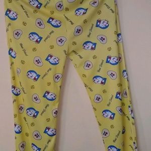 Women And Girls Doraemon Print Pajama