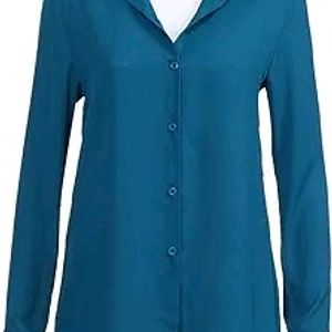 Solid Shirt Blue Teal