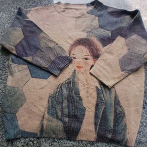 HMG ladies sweater printed