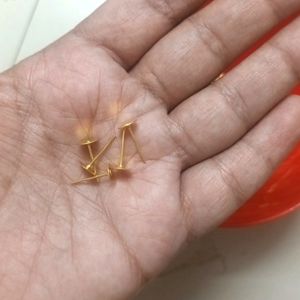 Gold Ear Studs 100 Pieces 50 Pairs