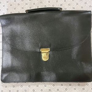 Original Leather Fire Tested Laptop Cum Office Bag