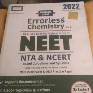 Errorless Chemistry Combo 1&2 NEET