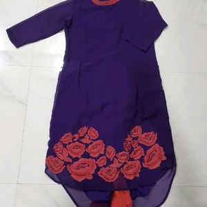 Back Tail Style Kurta Set