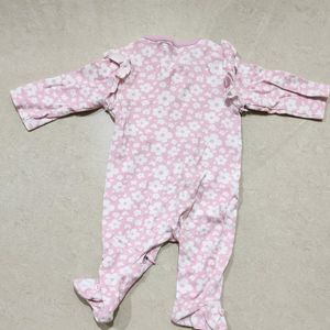 Baby Pink + Green Explorer Onesie