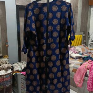 Blue Up And Down Kurti