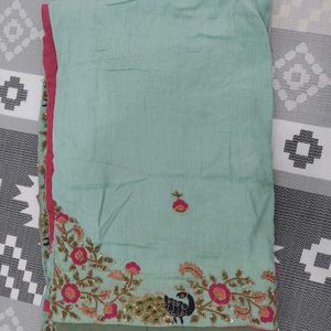 Ethnic Sea Green Saree