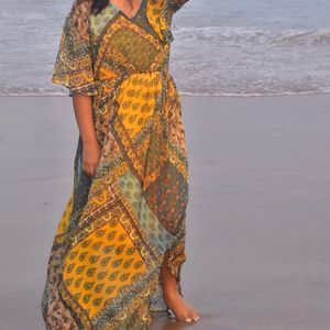 Georgette Maxi Boho Dress