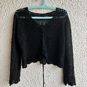 Drawstring Pullover Sweater