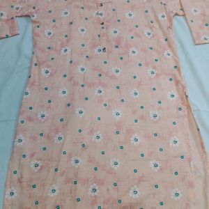 Peach Colour Kurti