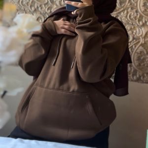 Oversized hoodie,premium quality,(dark brown)