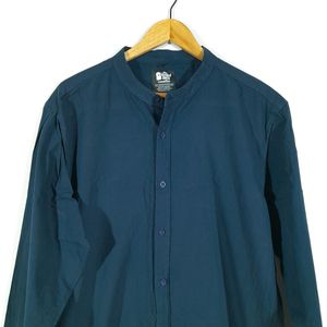 Navy Blue Chinese Collar Shirt (Men's)